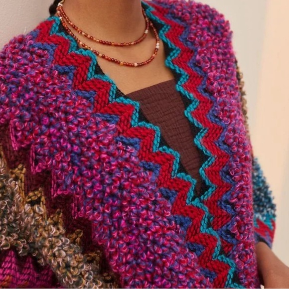 Anthropologie Fringed Knit Kimono - Picture 5 of 6